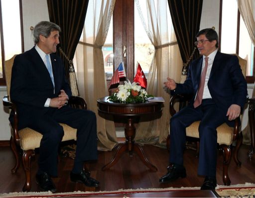 Secretary John Kerry meets with Foreign Minister Ahmet Davutoglu in Ankara